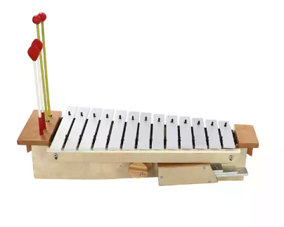 China innovation products classic big 16 Key Aluminium metal xylophone marimba with Mallets and X-Stand.